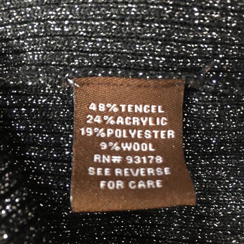 $159 ADRIENNE VITTADINI WOOL METALLIC SLEEVELESS STRETCH RIBBED KNIT DRESS NWT - Picture 8 of 11